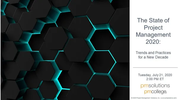 The State of Project Management 2020: Trends and Practices for a New Decade Webinar