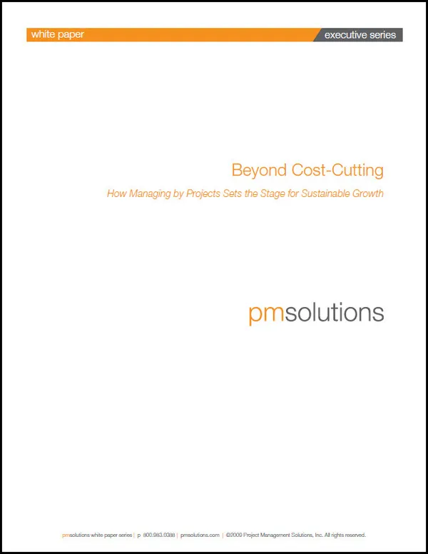 Beyond Cost-Cutting