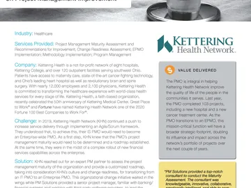 ‘Never Waste a Good Crisis’: Kettering Health Network Doubles Down on Project Management Improvement